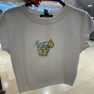 White Graphic Tee